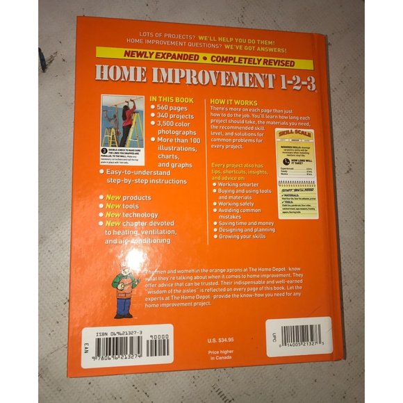 Home Improvement 1-2-3 Expert Advice from The Home Depot Hardcover book - Picture 12 of 12